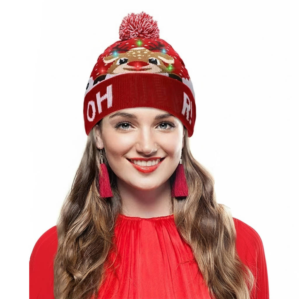 Festive Glow Beanie for Holiday Cheer