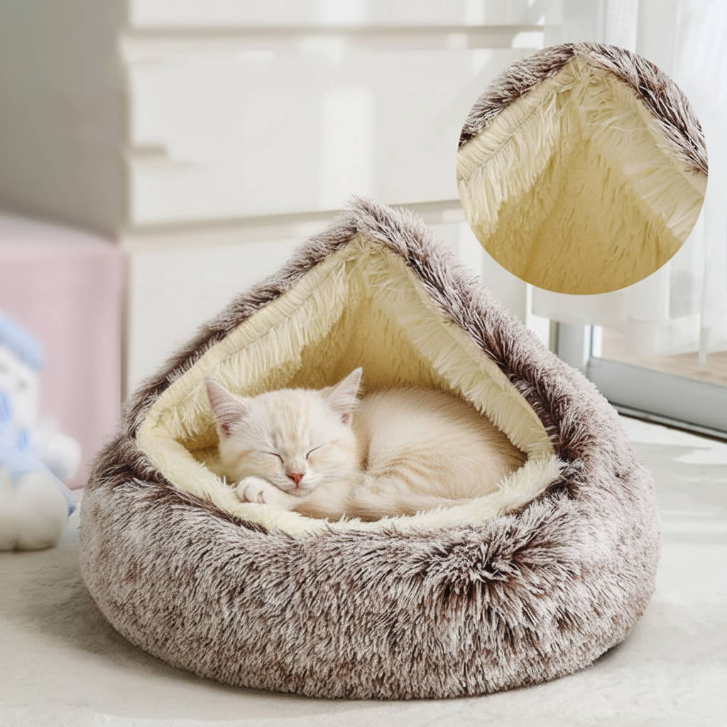 Cozy Nest Pet Bed for Dogs and Cats