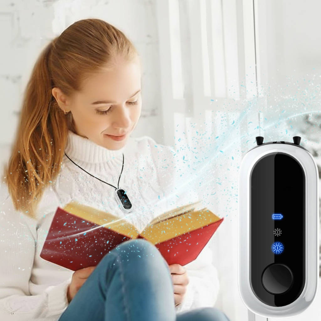 Neck-Mounted Air Freshener Device