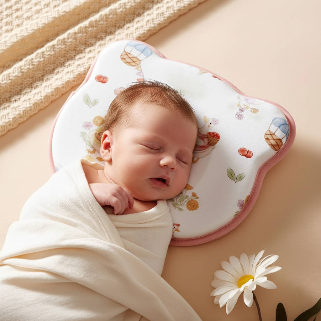Baby Comfort Cushion - Flat Head Prevention & Moisture Control