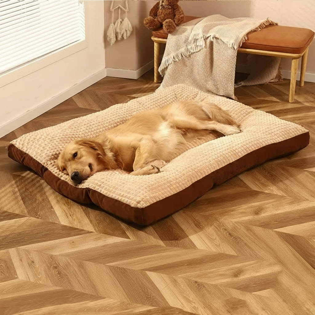 CozyNest Deluxe Dog Bed - Plush Fleece Comfort