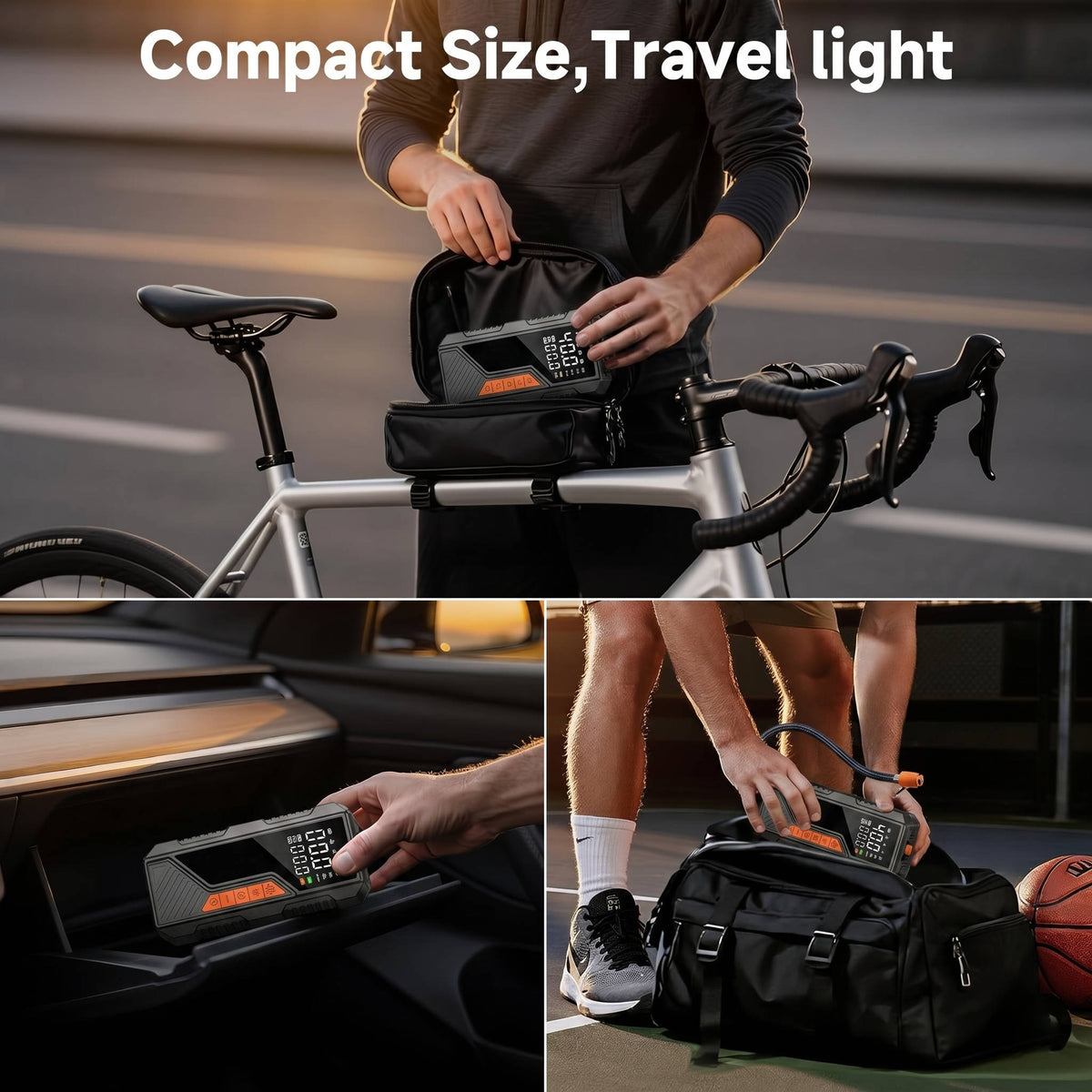 AutoPump Pro: Cordless 150 PSI Tire Inflator with LED Light