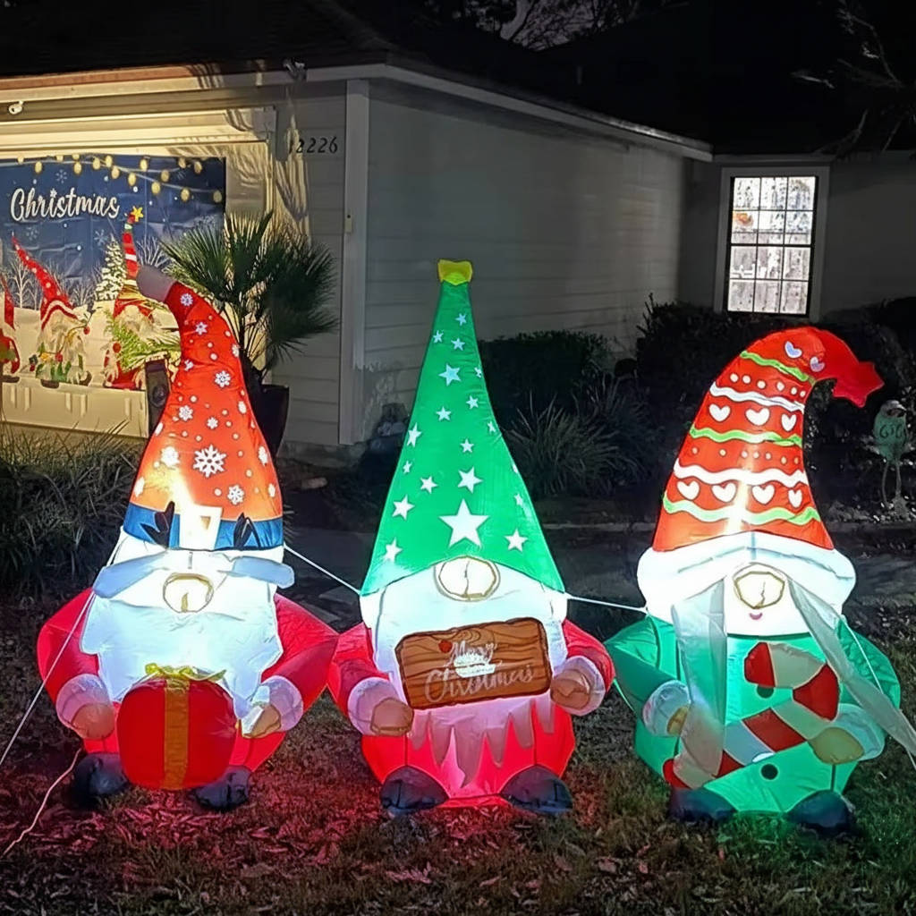 Festive Inflatable Climbing Santa for Outdoor Display