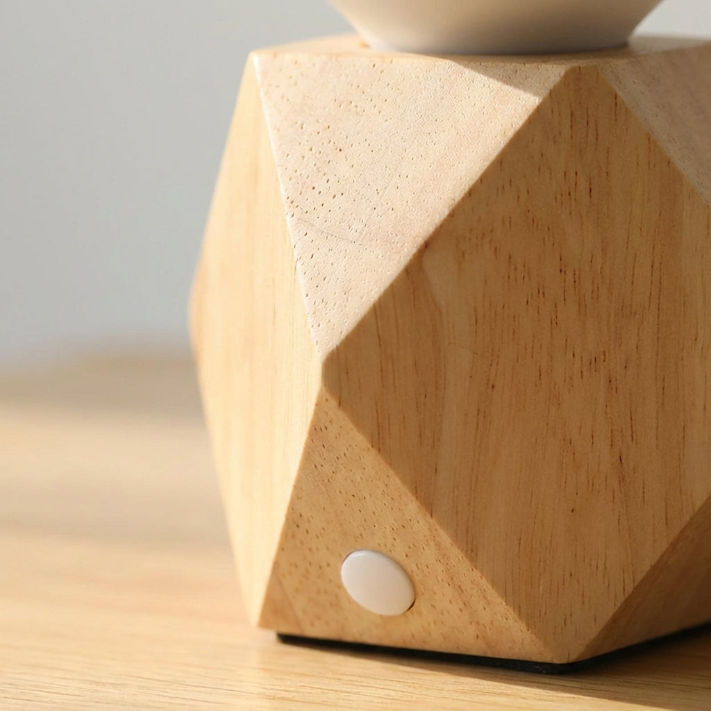Sleek Modern Bedside Lamp with USB Charging Port