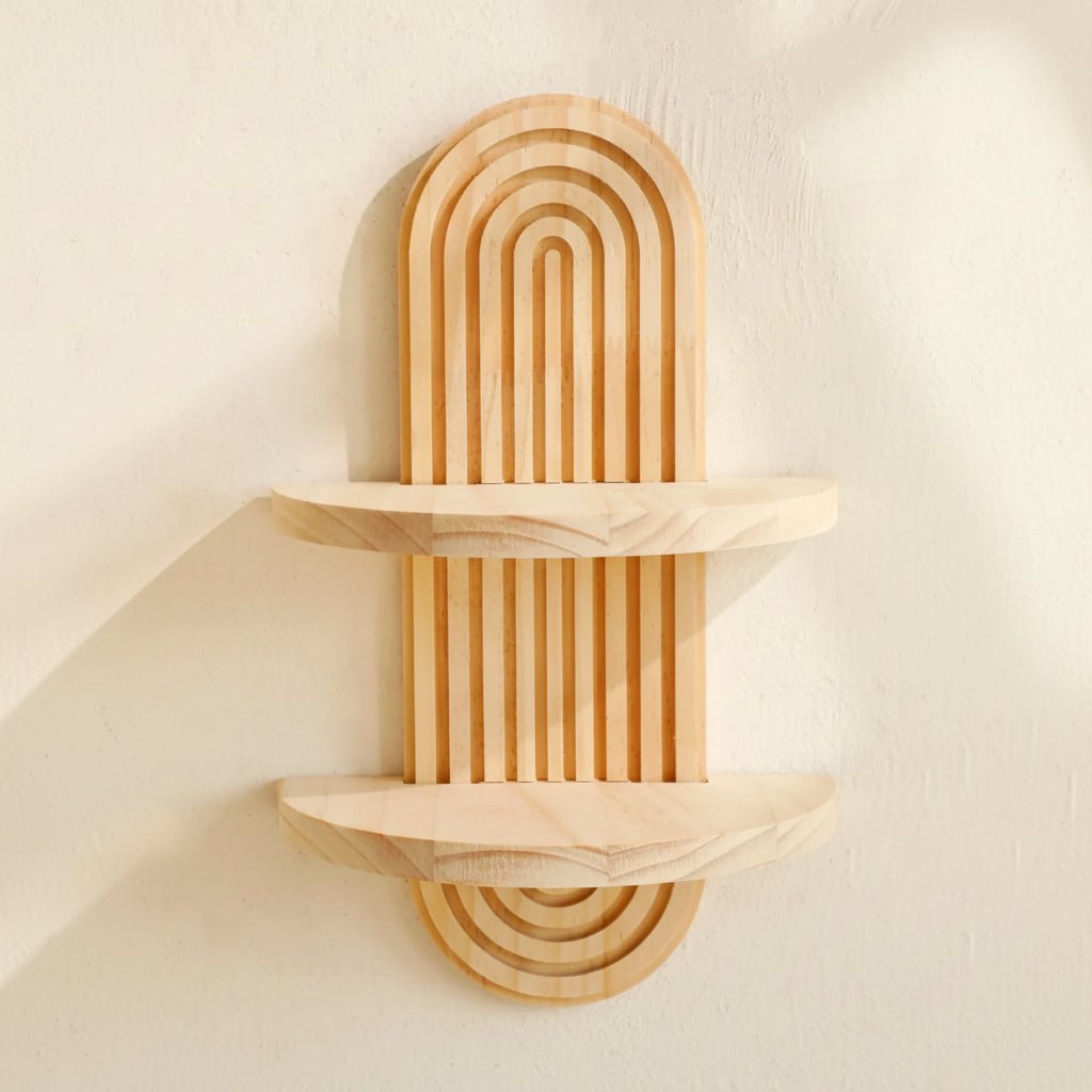 Stylish Geometric Wall Shelves for Elegant Interiors
