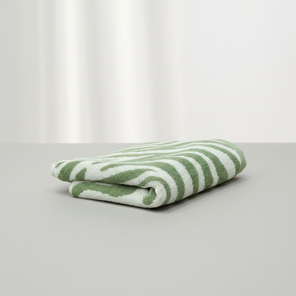 Cotton Towel with Stripes