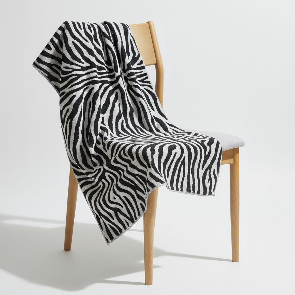 Cotton Towel with Stripes