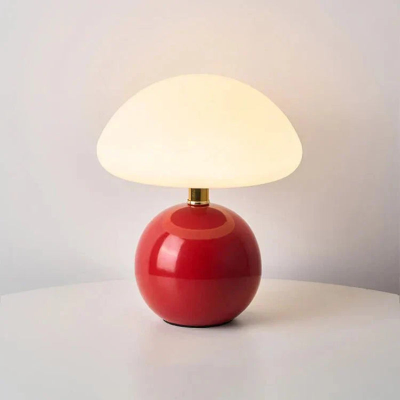 Charming LED Table Lamp with Mushroom Design for Any Room