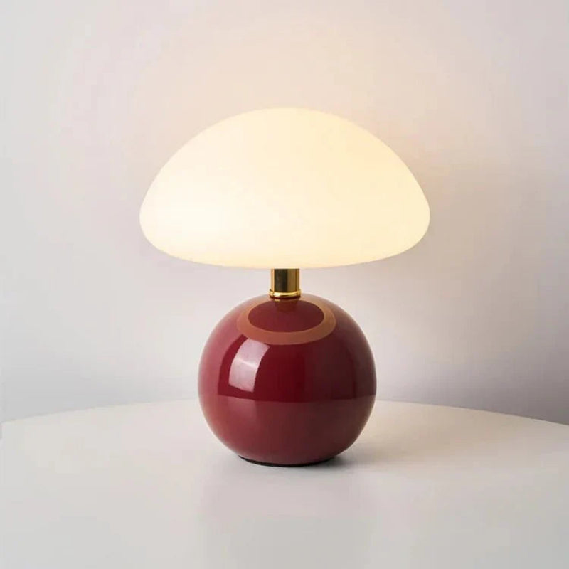 Charming LED Table Lamp with Mushroom Design for Any Room