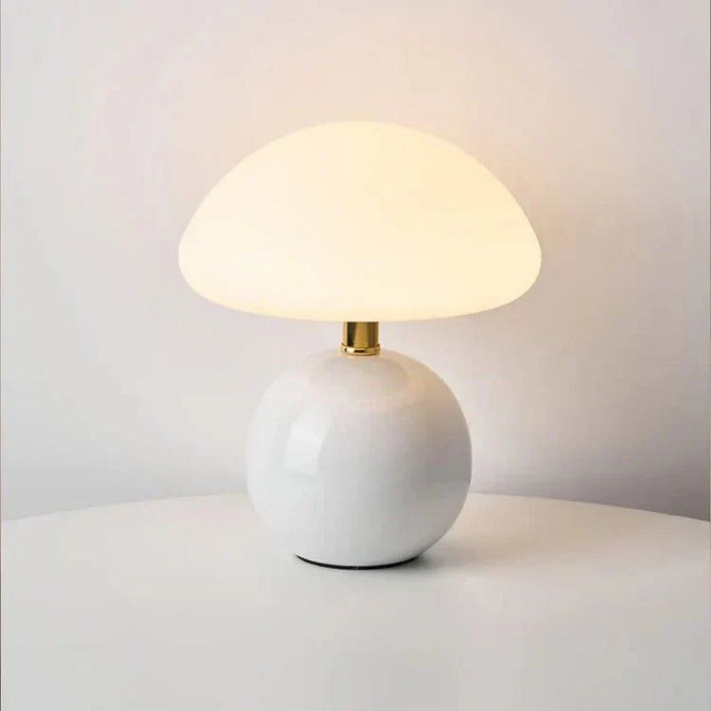 Charming LED Table Lamp with Mushroom Design for Any Room