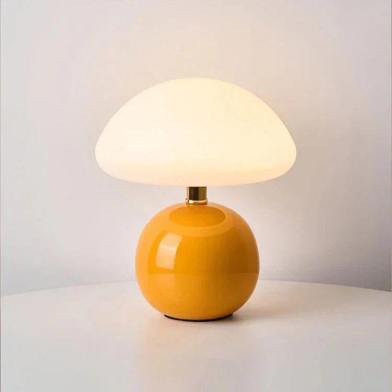 Charming LED Table Lamp with Mushroom Design for Any Room