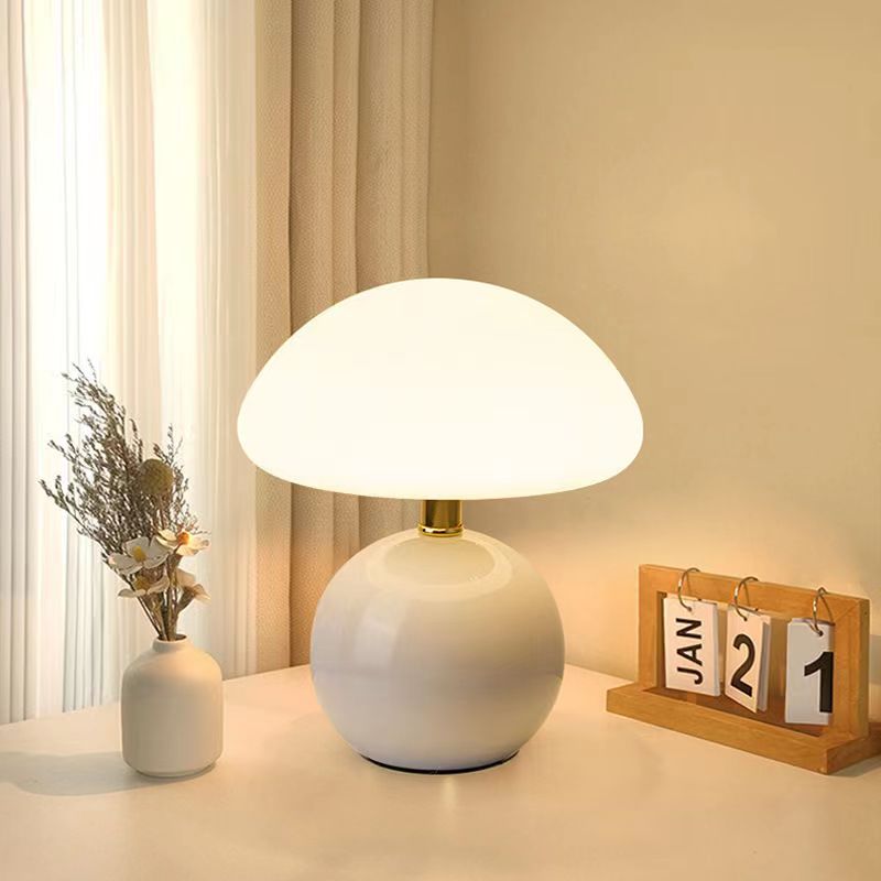 Charming LED Table Lamp with Mushroom Design for Any Room