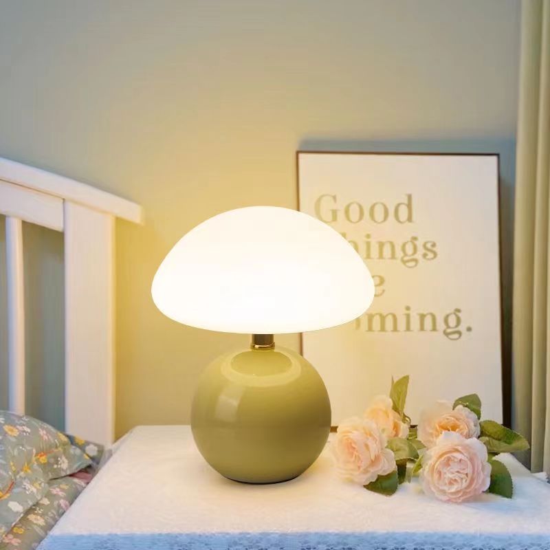 Charming LED Table Lamp with Mushroom Design for Any Room