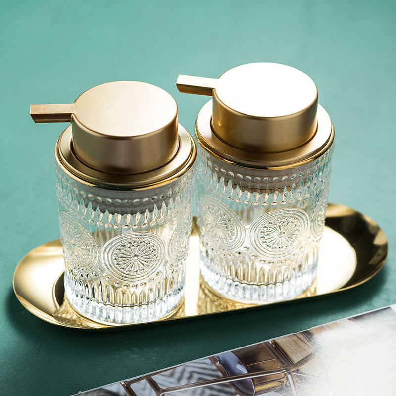 Elegant Refillable Glass Liquid Dispenser for Home Use
