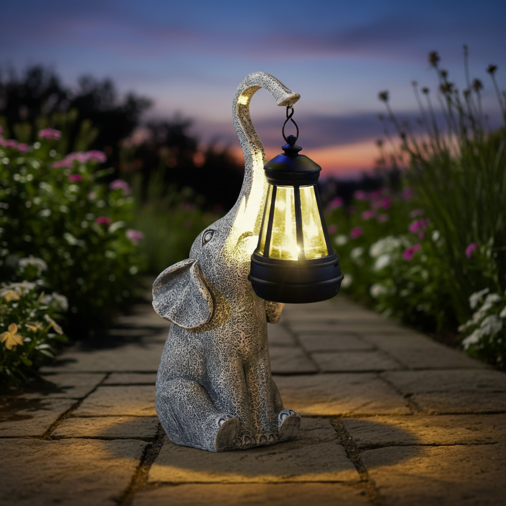 LuxeGlow | Solar-Powered Freestanding Outdoor Light for Gardens