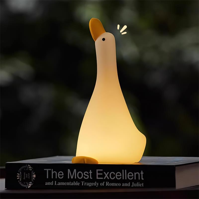 Charming Duck Lantern: Rechargeable, Touch Activated, 3 Light Modes