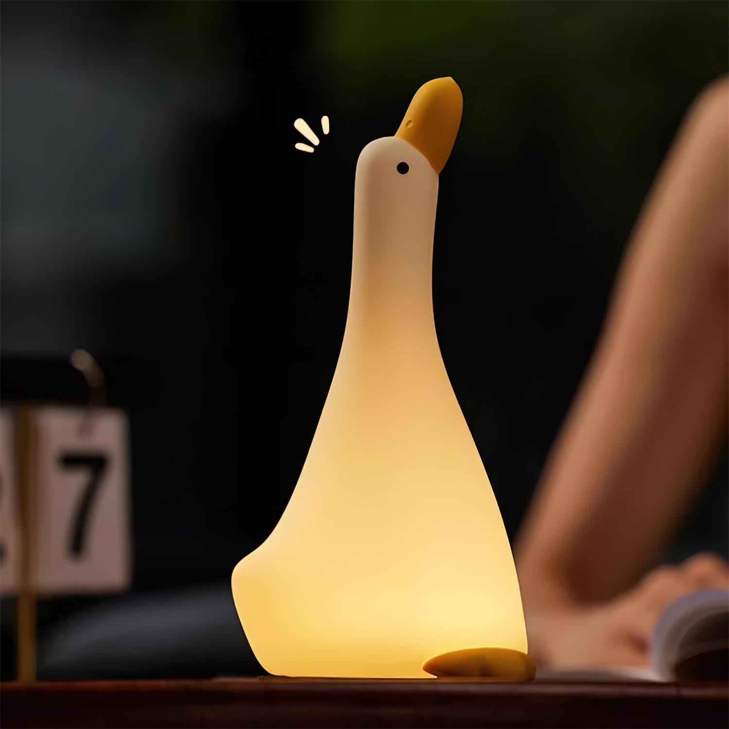 Charming Duck Lantern: Rechargeable, Touch Activated, 3 Light Modes