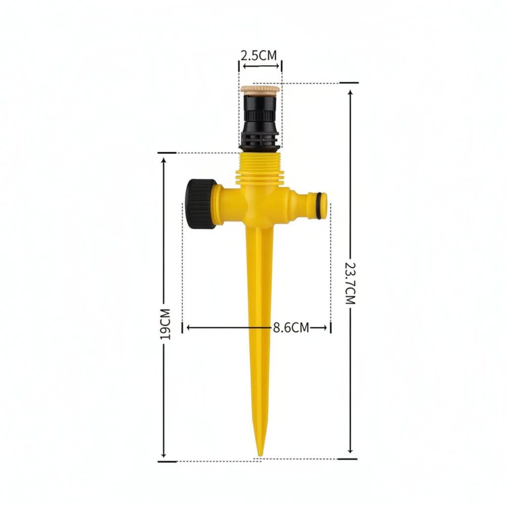 AquaFlow - 360° Rotating Sprinkler for Effortless Lawn Care