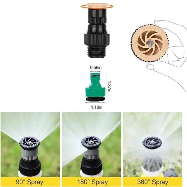 AquaFlow - 360° Rotating Sprinkler for Effortless Lawn Care