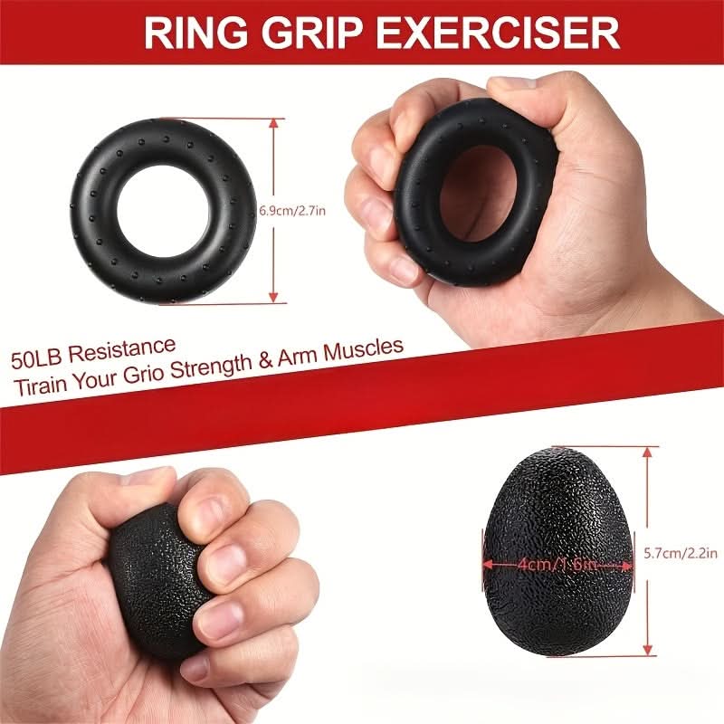 PowerGrip Pro - 5-Piece Hand & Forearm Strengthening Set