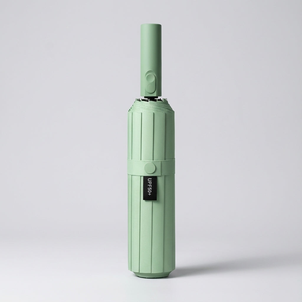 Spacious Reverse-Folding Umbrella for Protection Against Rain