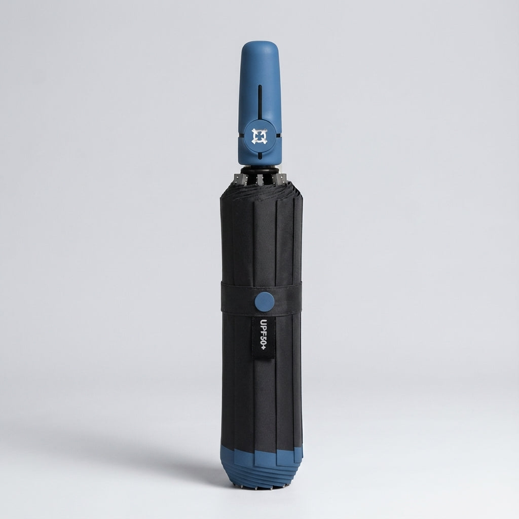 Spacious Reverse-Folding Umbrella for Protection Against Rain