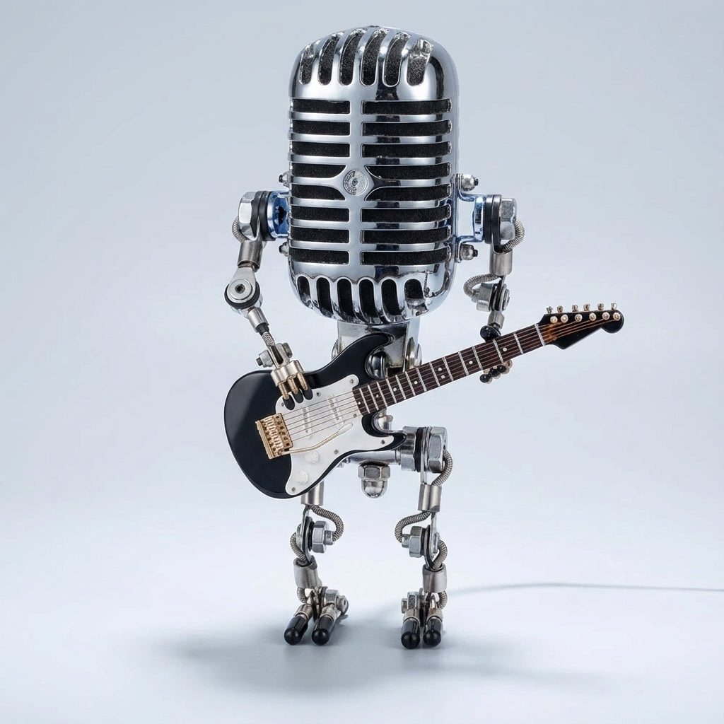 Guitar-Inspired Table Lamp – Strum Light