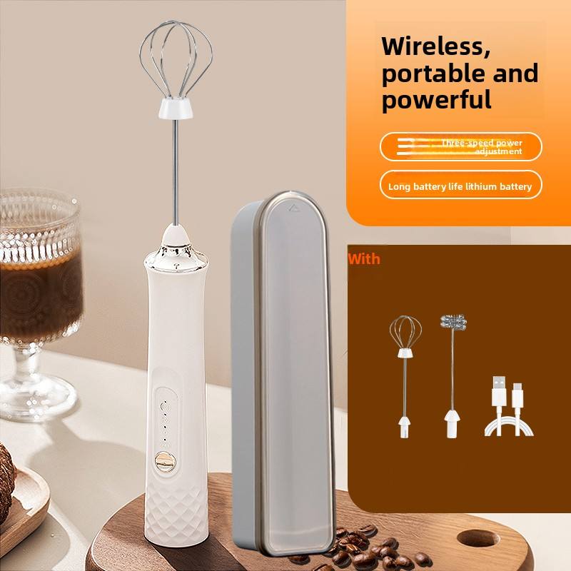 WhiskWave Rechargeable Milk Frother | Effortless Foam for Lattes & More