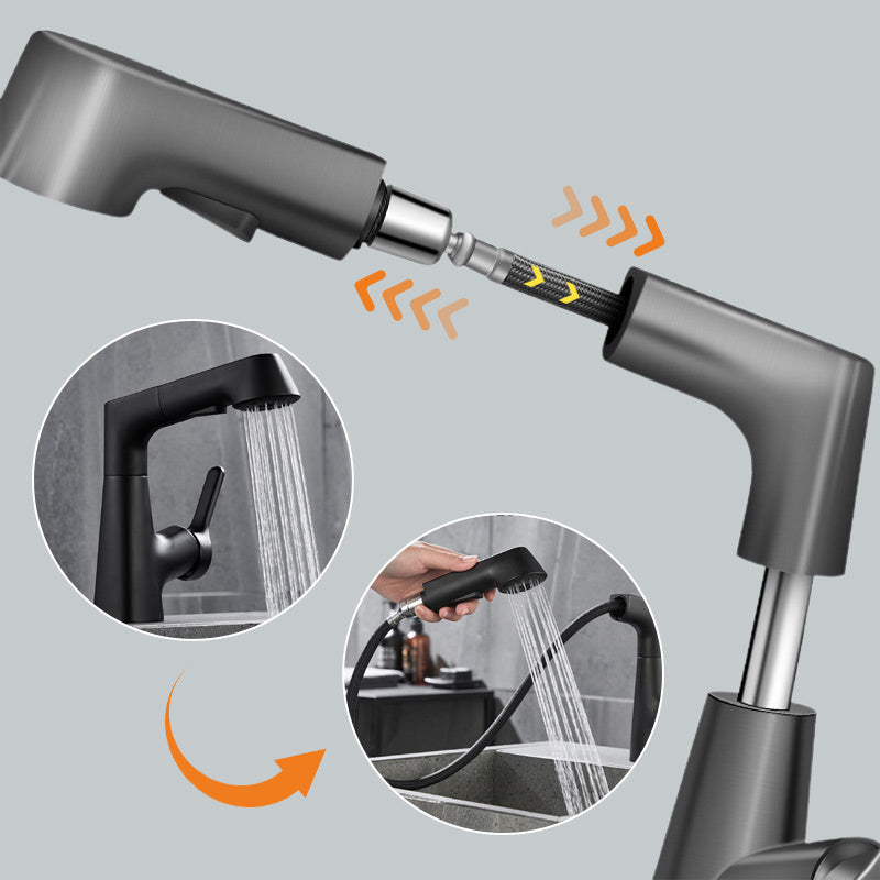 Versatile Pull-Out Faucet with 360-Degree Rotation