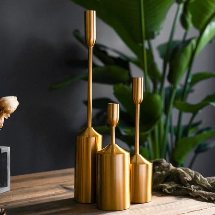 LuxeLight – Elegant Gold Candlestick Collection for Any Space