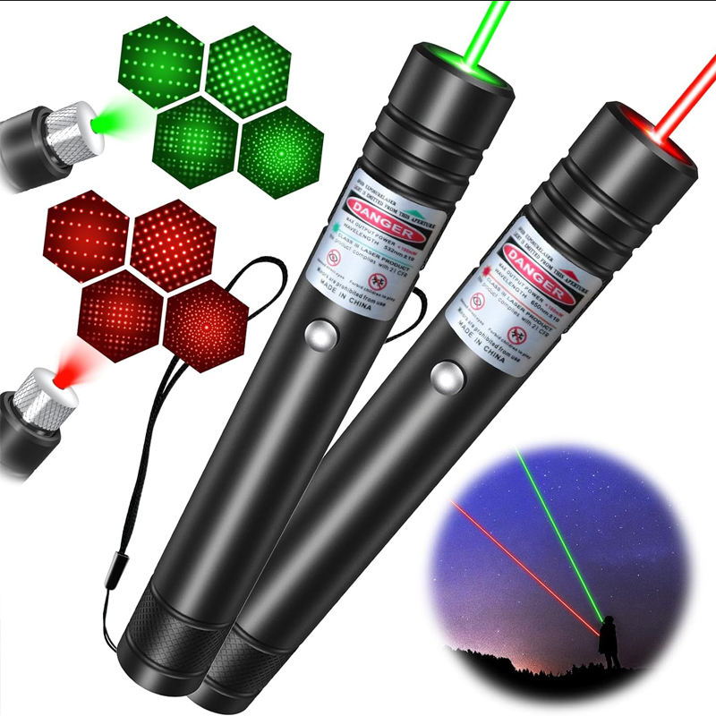 High-Performance Green Laser Pointer with Starry Effect