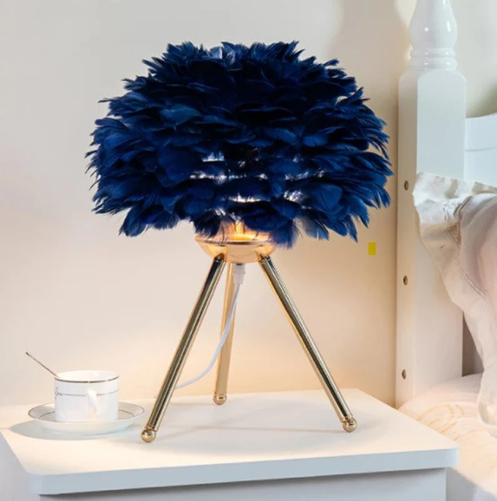 Feathered Dimmable Table Light – Elegant Design