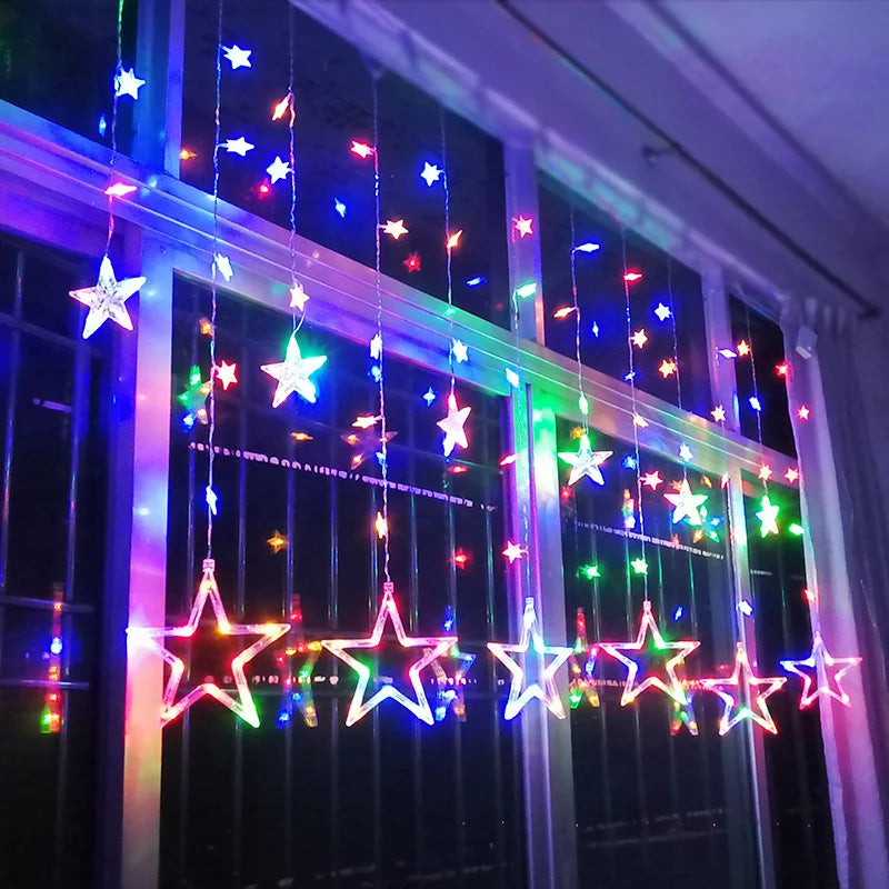Starry LED Garland – Decorative Star String Lights