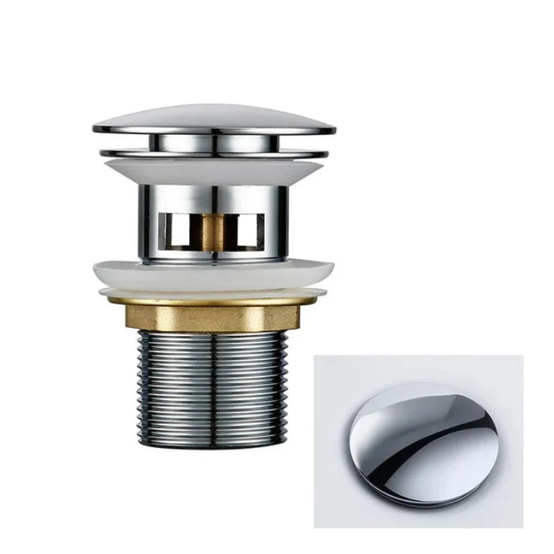 Versatile Pop-Up Drain Stopper for Bathroom Sinks