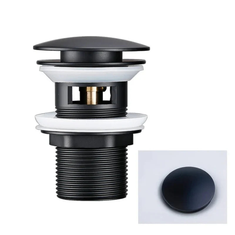 Versatile Pop-Up Drain Stopper for Bathroom Sinks