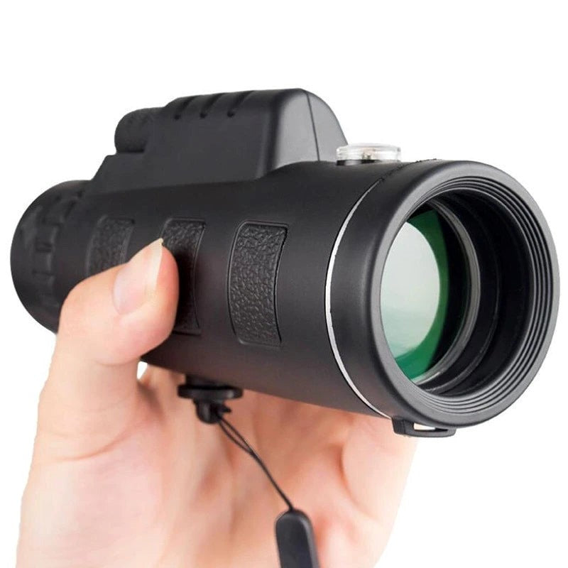 High-Definition Monocular with Smartphone Attachment & Tripod – Waterproof Design