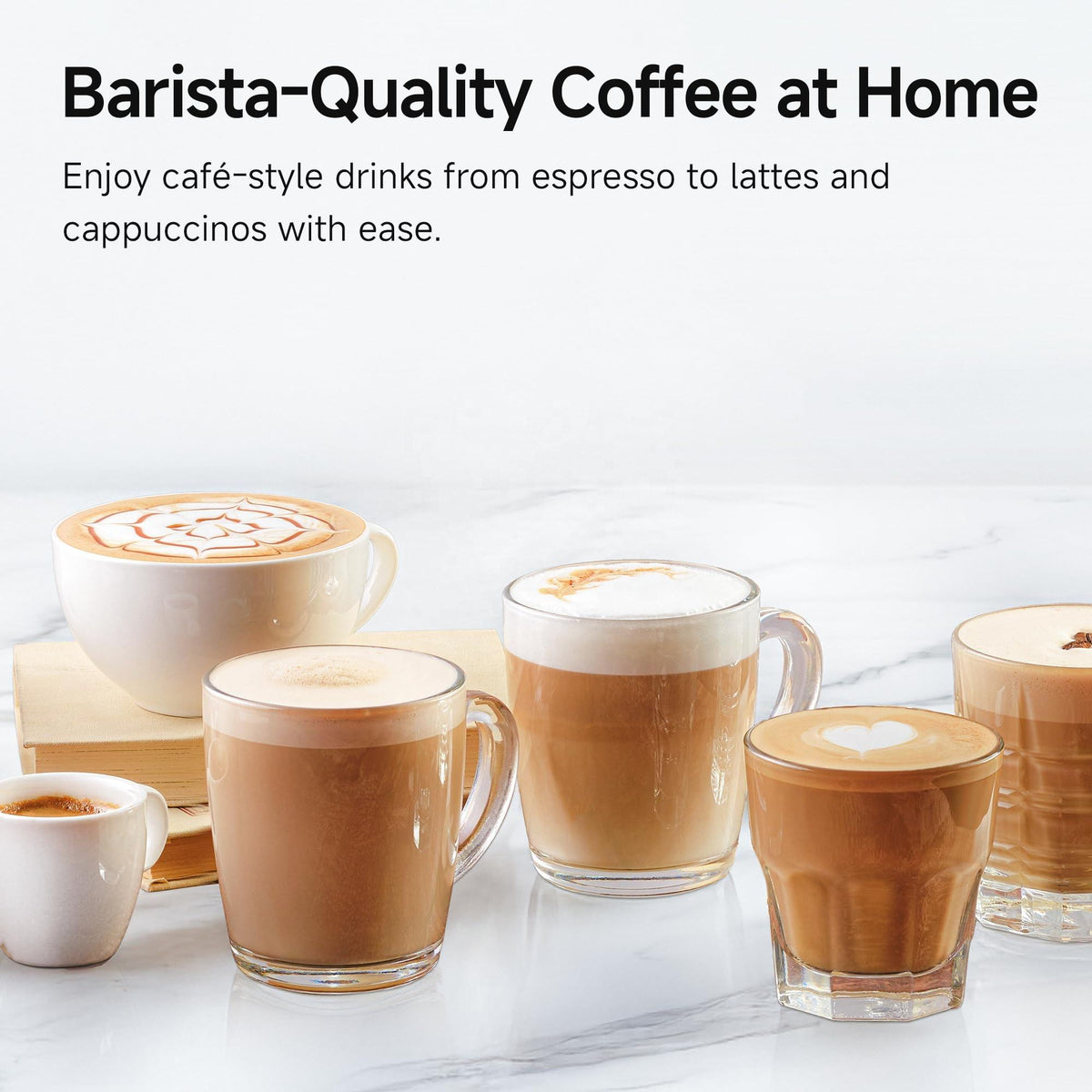 BrewMaster 20-Bar Espresso Maker | Semi-Automatic Coffee Machine with Milk Frother