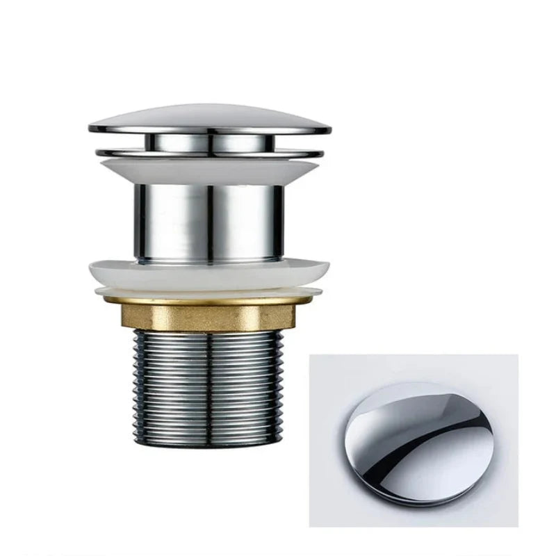 Versatile Pop-Up Drain Stopper for Bathroom Sinks