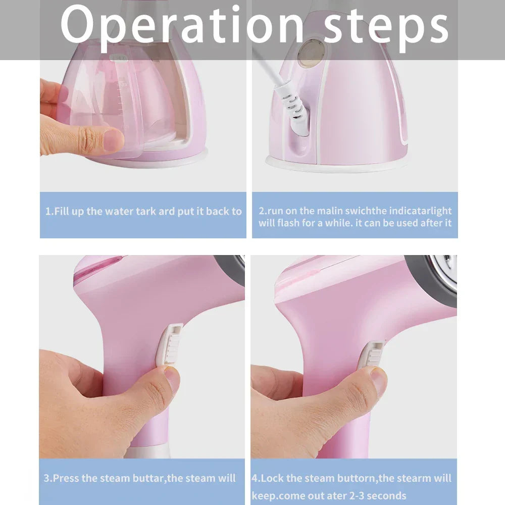 280W Vertical Clothes Steamer with 1500ml Tank – Quick Heat Up