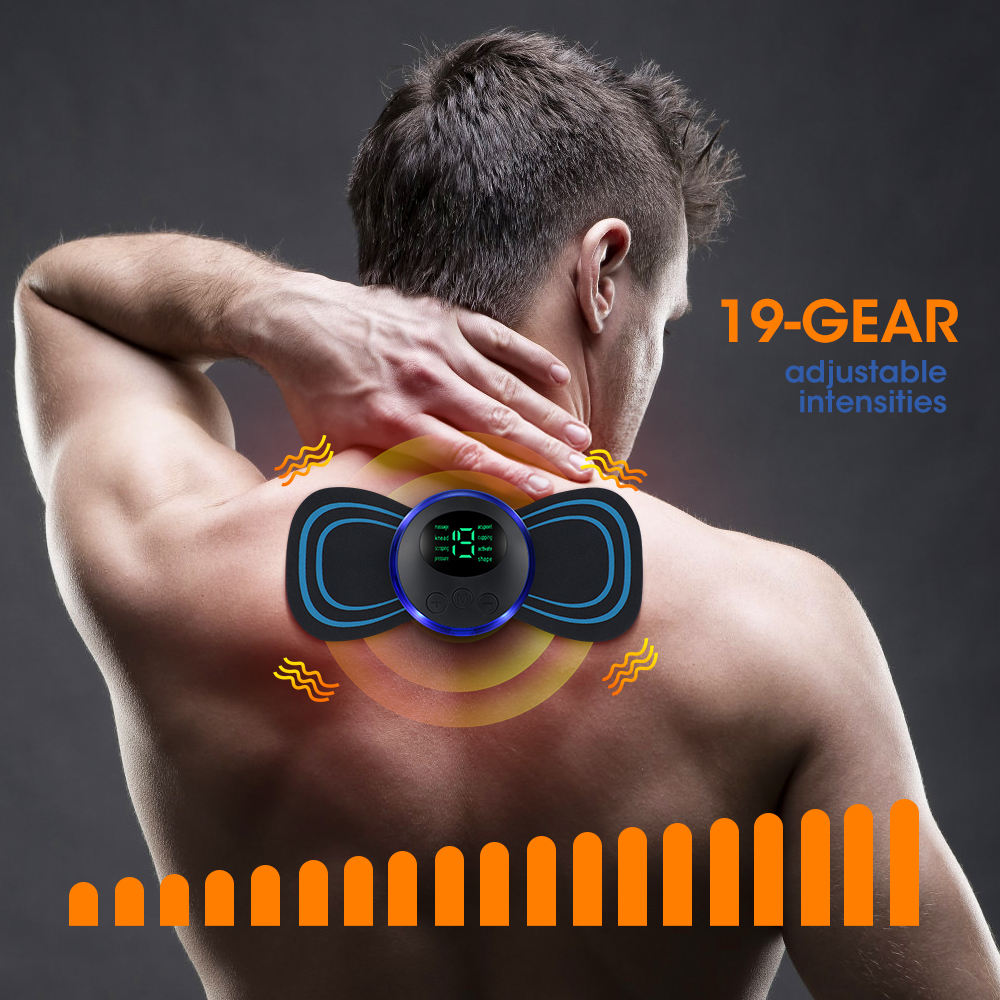 Soothing Relief EMS Massage Pad for Muscle Recovery | Rechargeable & Portable