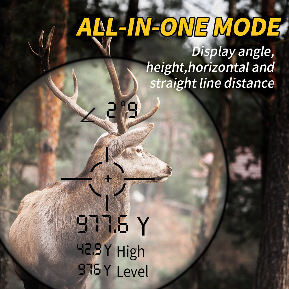 Precision Laser Range Finder for Hunting - 1000 Yards