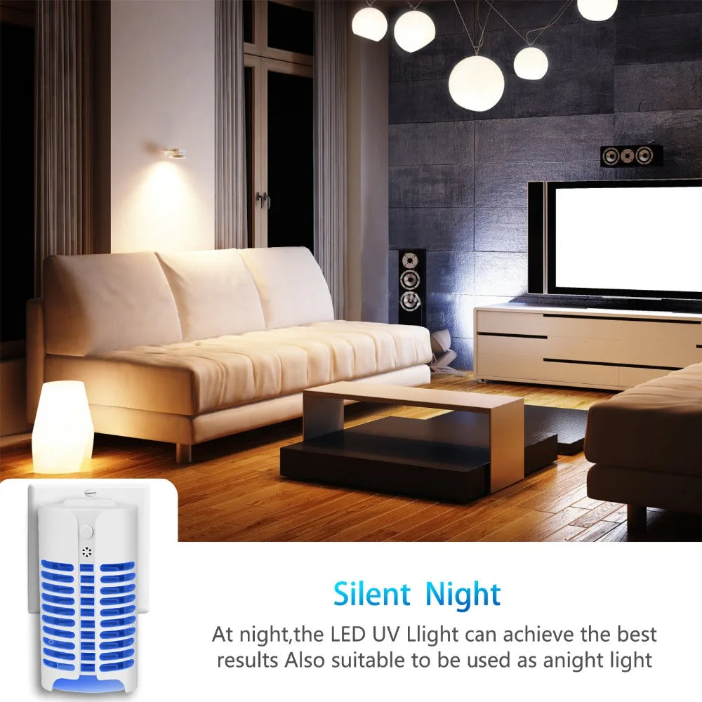 EcoShield Indoor UV Bug Catcher with Intelligent Sensor – Chemical-Free Solution for Home, Bedroom & Office, Covers Up to 215 sq. ft.