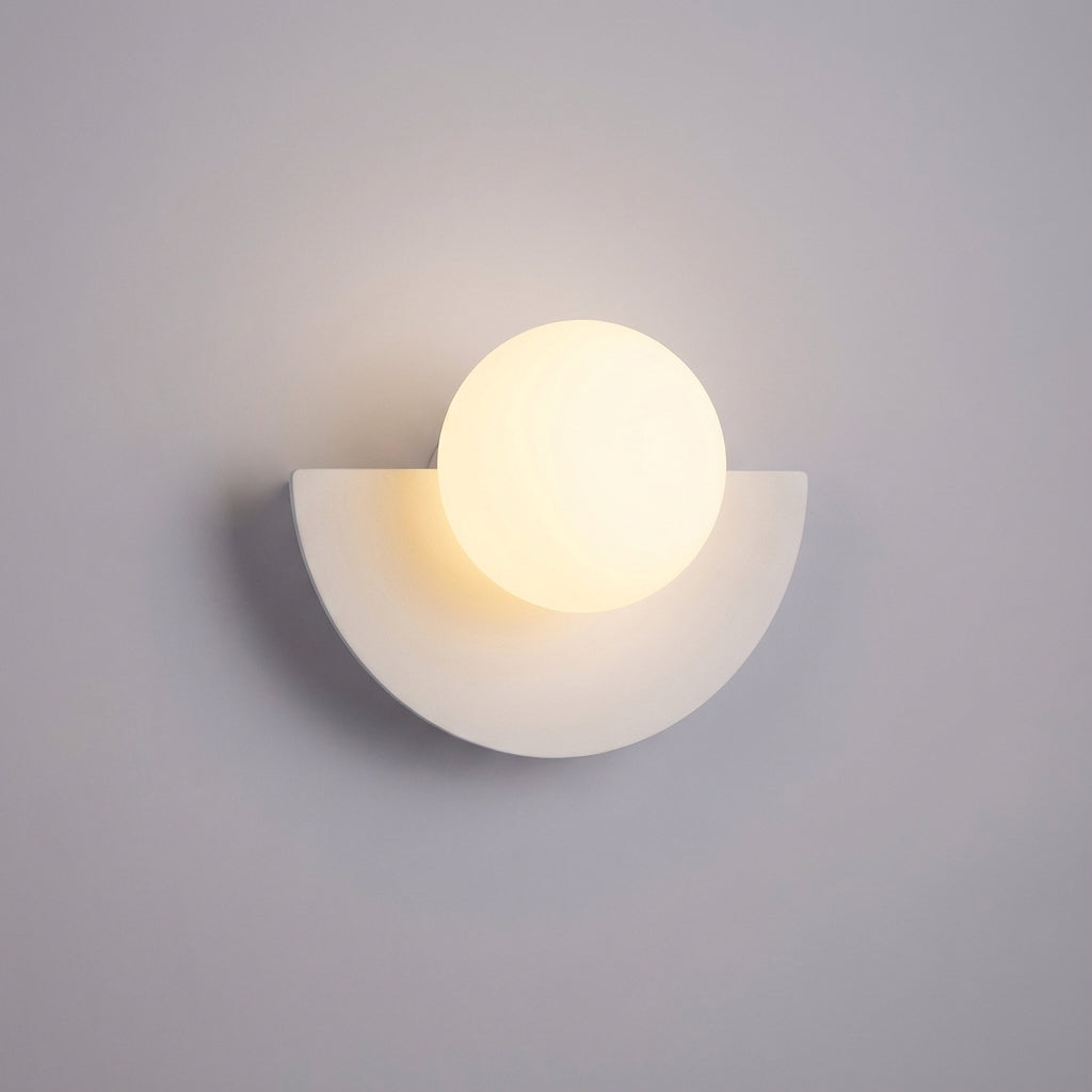 Wall Lamp with Half Round Design - Haloform Style