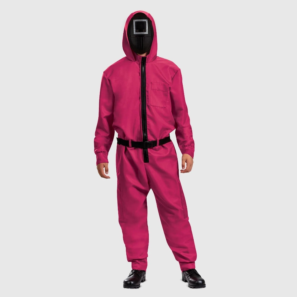 Spooktacular Costume Jumpsuit Ensemble with Mask & Belt