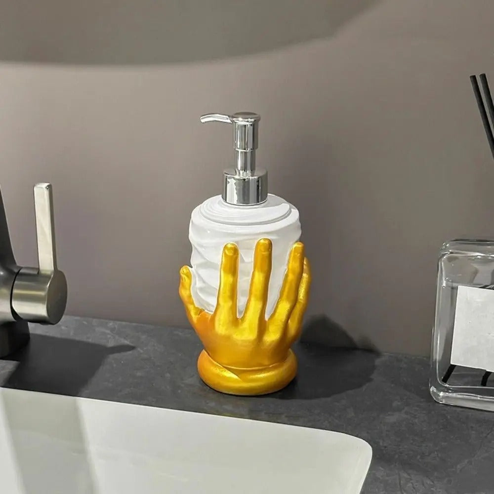 Artisan Hand Design Liquid Soap Dispenser in Luxe Gold