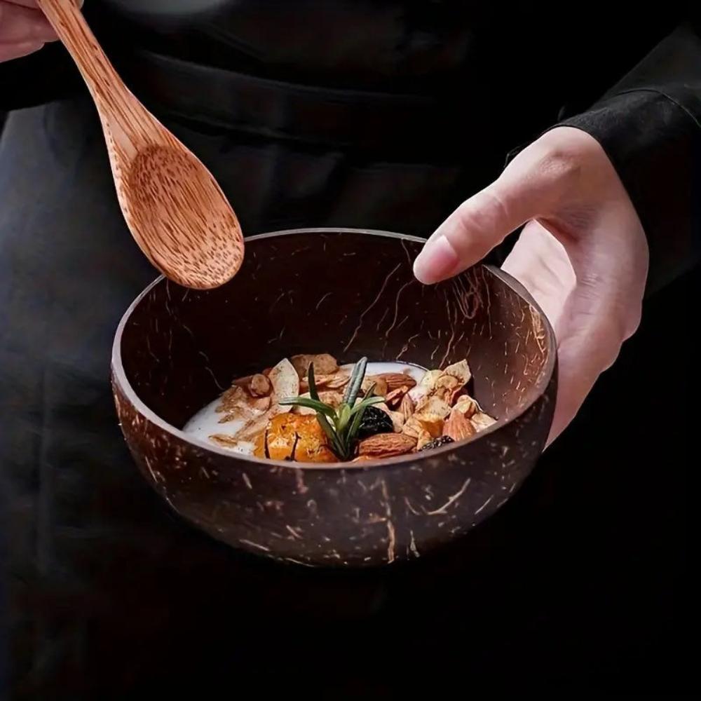 Eco-Friendly Coconut Bowl Set with Smooth Finish