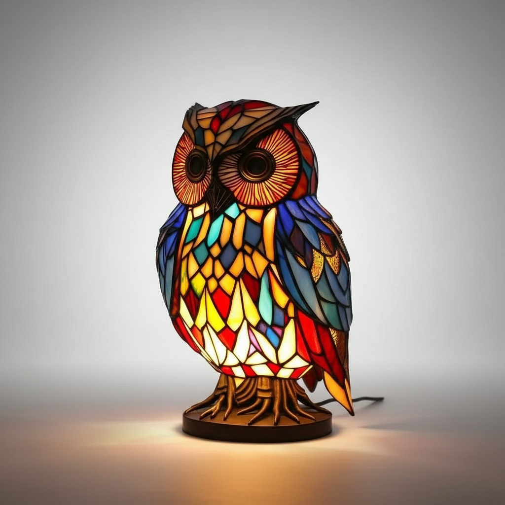 Animal Head Mosaic Lamp - Handcrafted Decorative Light