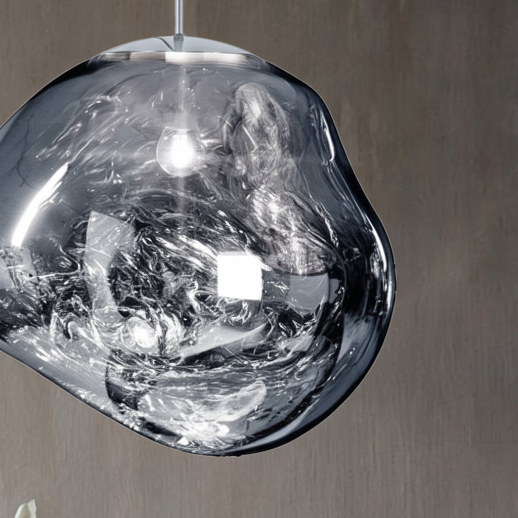 Artisan Glass Globe Lamp - Unique Illuminated Decor