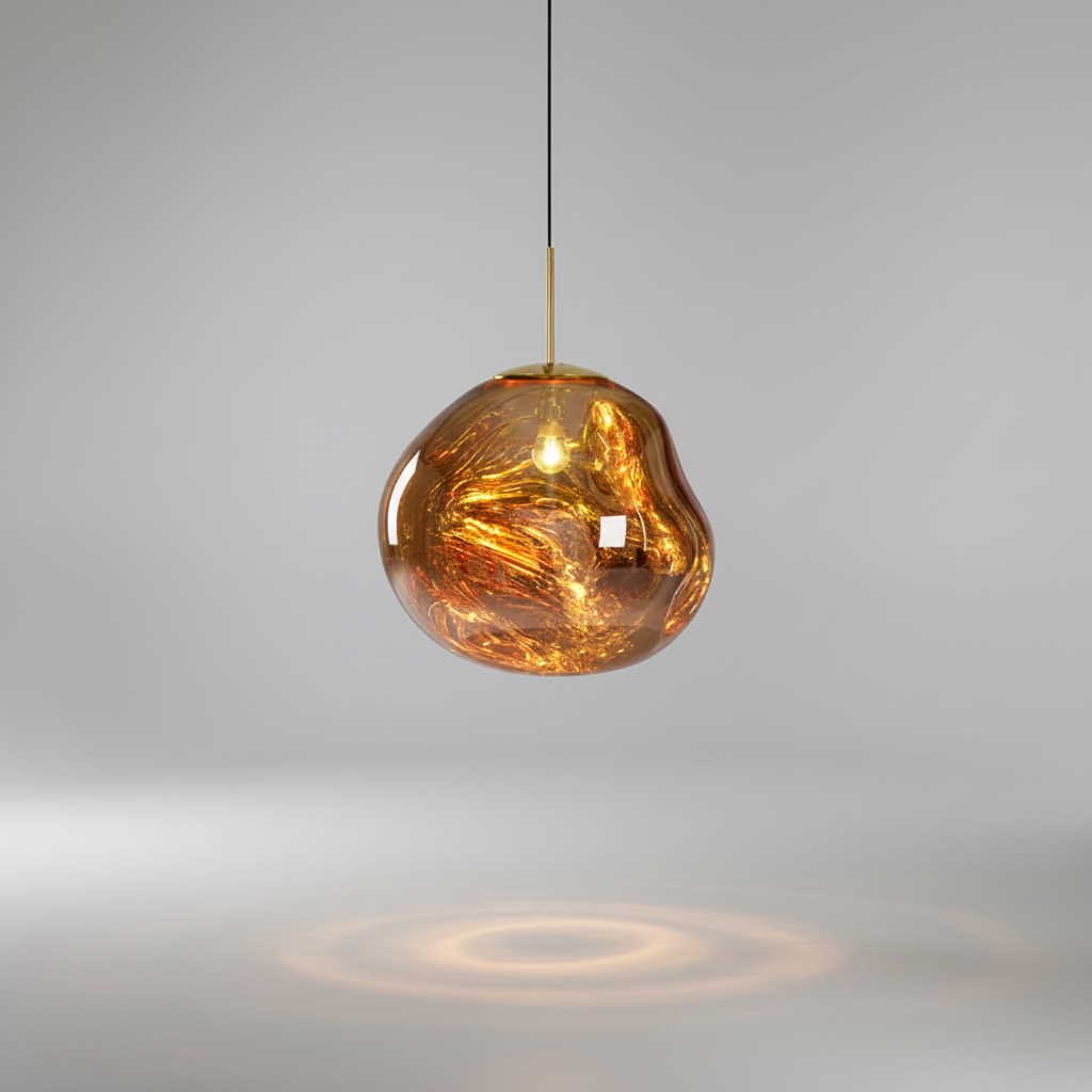 Artisan Glass Globe Lamp - Unique Illuminated Decor