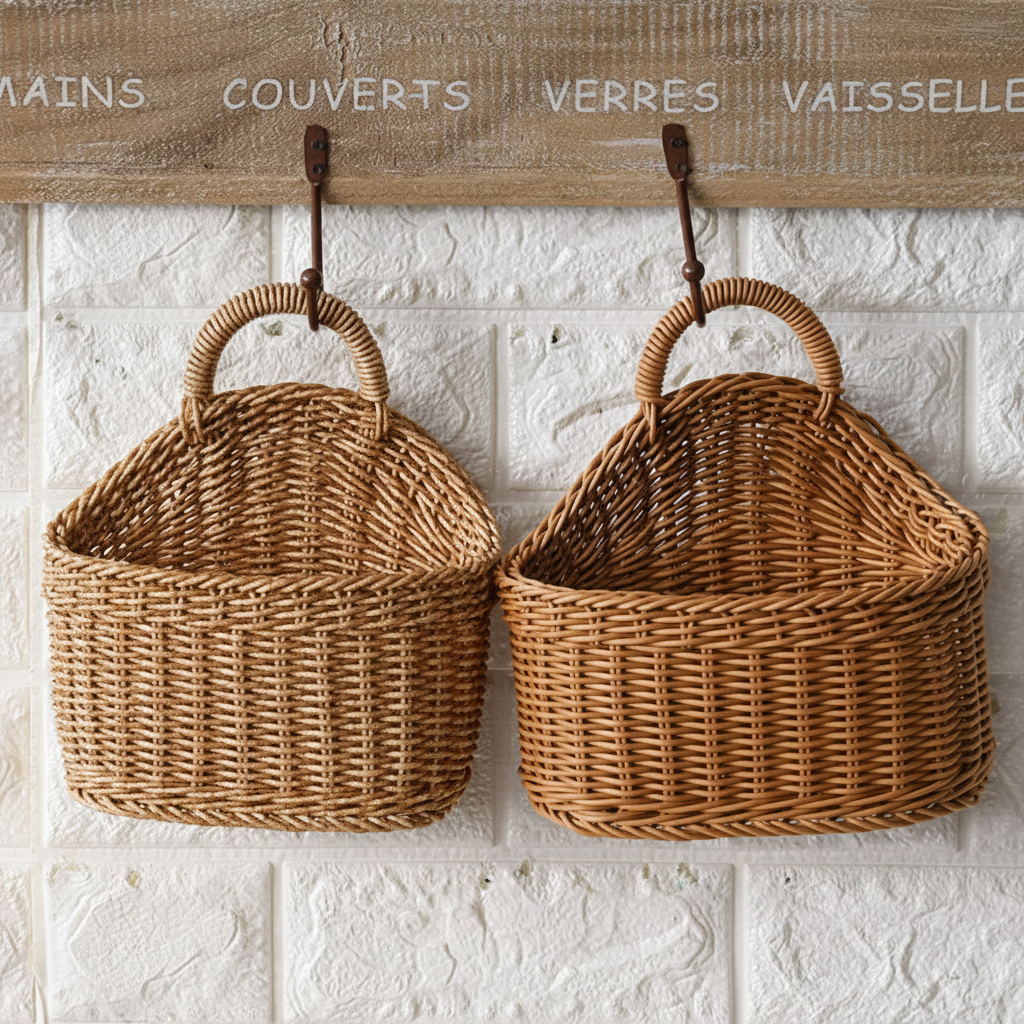 Handle Basket Set for Storage and Organization